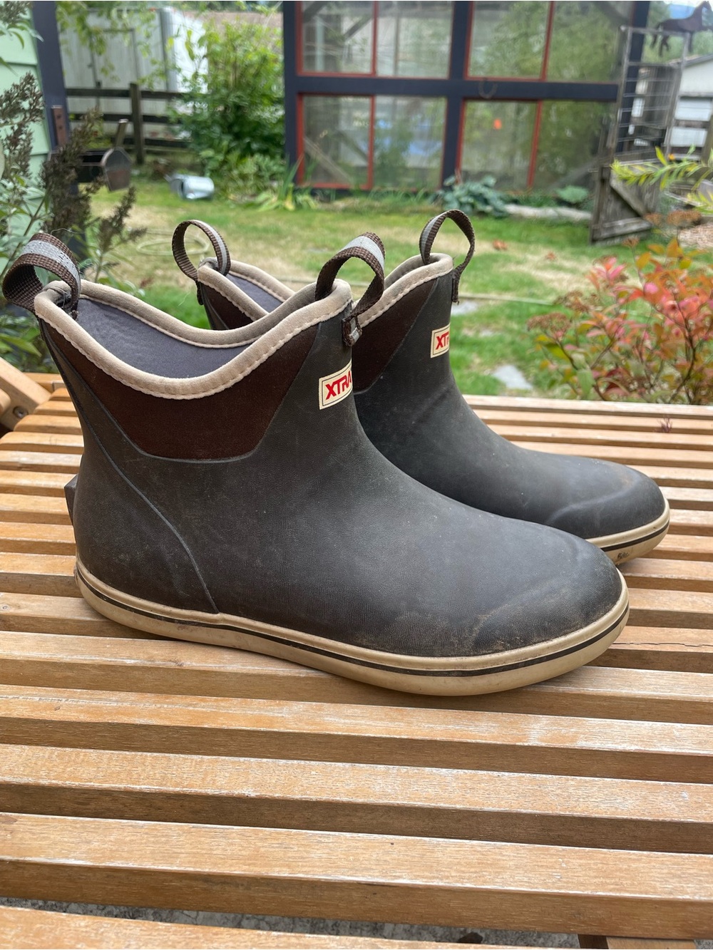 XTRATUF Women’s 6” Ankle Deck Boots, Size 8, Brown. Great Condition.